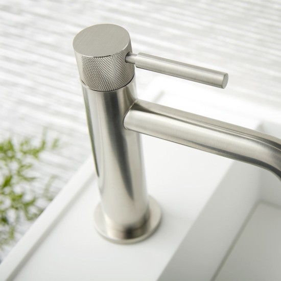 Vado Origins Slimline Mono, Μπαταρία Νιπτήρος,  Brushed Nickel PVD
