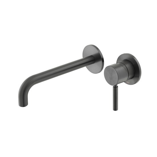 Vado Origins, Επίτοιχη Μπαταρία Νιπτήρος (Εκροή 18cm), Brushed Black PVD