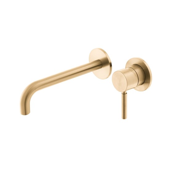 Vado Origins, Επίτοιχη Μπαταρία Νιπτήρος (Εκροή 18cm), Brushed Gold PVD