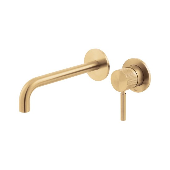 Vado Origins, Επίτοιχη Μπαταρία Νιπτήρος (Εκροή 18cm), Brushed Gold PVD