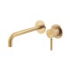Vado Origins, Επίτοιχη Μπαταρία Νιπτήρος (Εκροή 18cm), Brushed Gold PVD