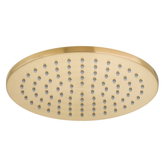 Vado, Slimline, Κυκλική Κεφαλή 20cm, Brushed Gold PVD