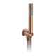 Vado, Κυκλική Παροχή, Σπιράλ 150cm και Τηλέφωνο, Brushed Bronze PVD