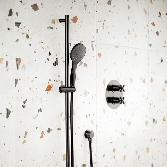 Vado, Βέργα με Σπιράλ και Τηλέφωνο, Brushed Black PVD