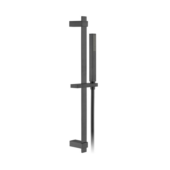 Vado, instinct, Βέργα 60cm, Σπιράλ 150cm και Τηλέφωνο, Brushed Black PVD