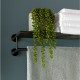 Vado Spa, Πετσετοθήκη με Πετσετοκρεμάστρα 60cm, Brushed Black PVD