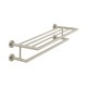 Vado Spa, Πετσετοθήκη με Πετσετοκρεμάστρα 60cm, Brushed Nickel PVD