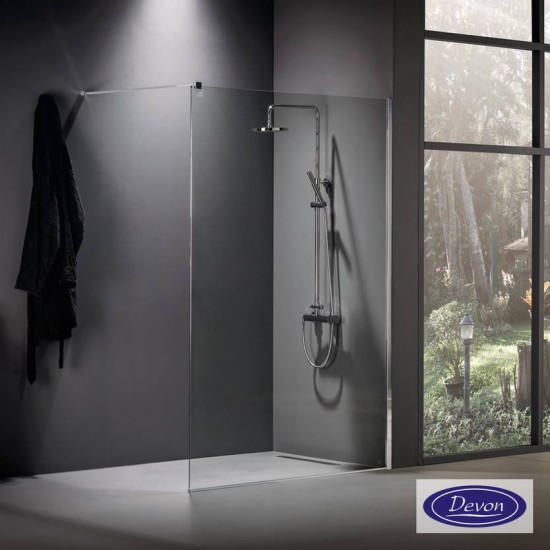 Devon Iwis Walk-In 57-59 H.200 Clean-Glass Chrome
