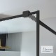 DEVON IWIS WALK-IN 77-79 εκ. H.200 FLUTED CLEAN-GLASS BLACK MATT