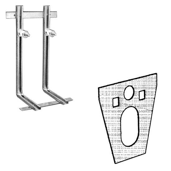 Ideal Standard, Στηρίγματα για κρεμαστή λεκάνη - μπιντέ.