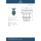 Ideal Standard Multisuite, Βαλβίδα χωρίς υπερχείλιση, Χρωμέ.
