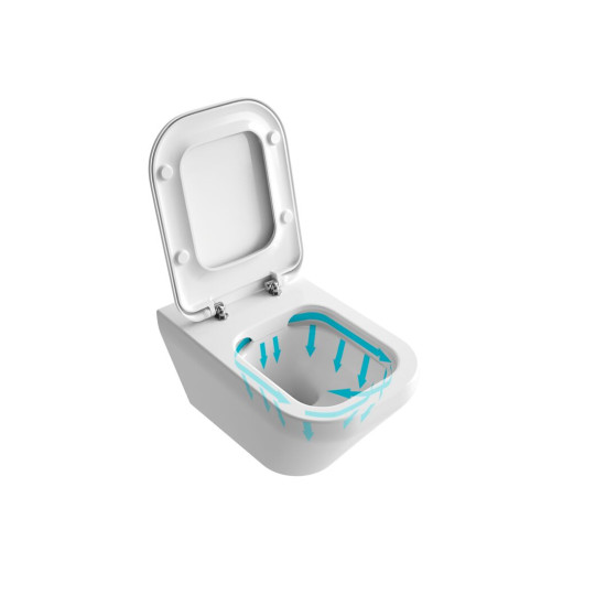 Σετ Ideal Standard Tonic II, Λεκάνη Rimless με κάθισμα Soft Close Quicq Release  (K316301-K706501)