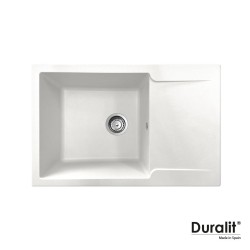 Duralit KN Νεροχύτης Βαρέου Τύπου 79X50cm White Duralit KN Νεροχύτης Βαρέου Τύπου 79X50cm White