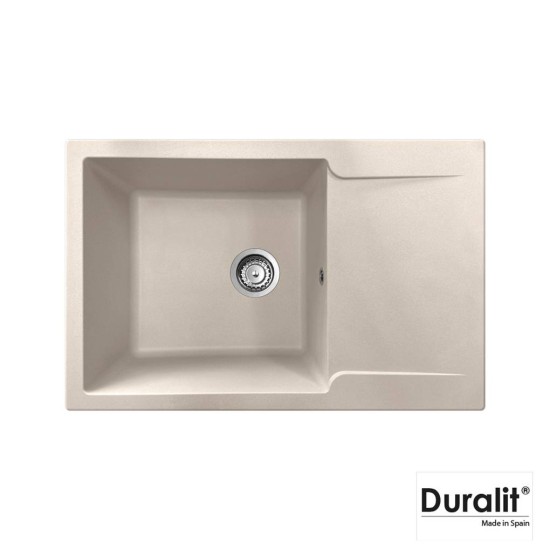 Duralit KN Νεροχύτης Βαρέου Τύπου 79X50cm Beige