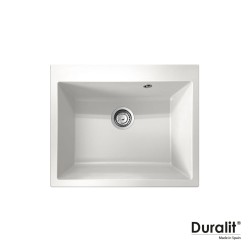 Duralit Νεροχύτης Βαρέου Τύπου 60X50cm White Duralit Νεροχύτης Βαρέου Τύπου 60X50cm White