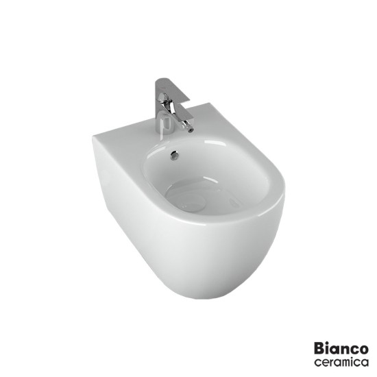Bianco Ceramica 53 Επίτοιχος Μπιντές White