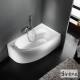 Sirene Marina 160x90cm, Ασσύμμετρη Μπανιέρα Δεξιά, Λευκή Sirene Marina 160x90cm, Ασσύμμετρη Μπανιέρα Δεξιά, Λευκή