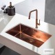 Apell Metamorfosis ,Ανοξείδωτος νεροχύτης υποκαθήμενος 75x44cm PVD Cooper