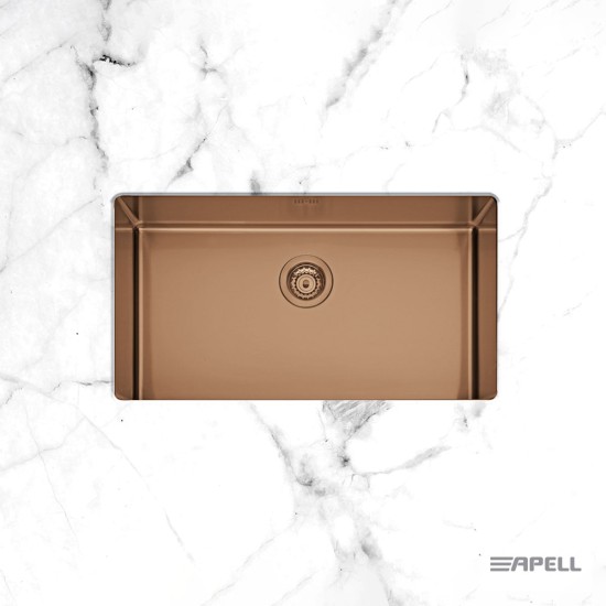 Apell Metamorfosi Νεροχύτης Υποκαθήμενος 75x44 PVD Copper