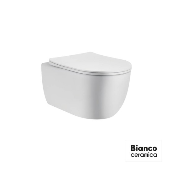 ΚΟΜΠΛΕ ΚΡΕΜ.ΛΕΚ.MAYA/48,5 RIM+ΚΑΛ9600SC BIANCO CERAMICA WHITE