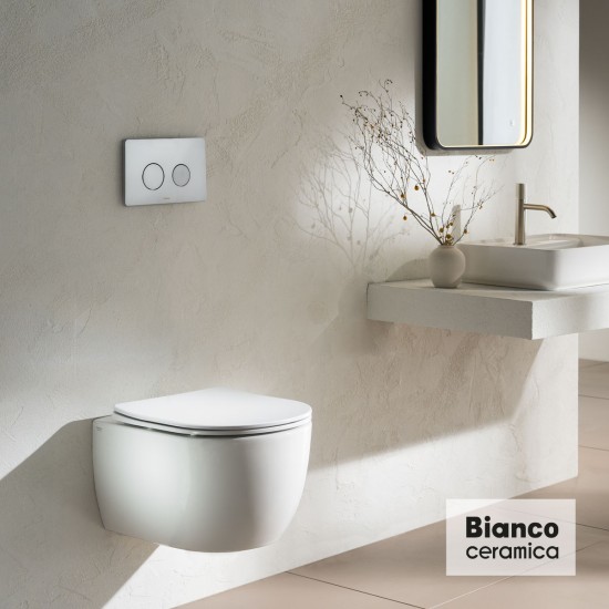 ΚΟΜΠΛΕ ΚΡΕΜ.ΛΕΚ.MAYA/48,5 RIM+ΚΑΛ9600SC BIANCO CERAMICA WHITE
