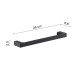 Gedy Pirenei, Επίτοιχη Πετσετοθήκη 35cm, Black Matt