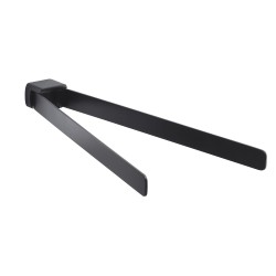 Gedy Pirenei, Επίτοιχη Διπλή Πετσετοθήκη 45cm, Black Matt Gedy Pirenei, Επίτοιχη Διπλή Πετσετοθήκη 45cm, Black Matt