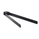 Gedy Pirenei, Επίτοιχη Διπλή Πετσετοθήκη 45cm, Black Matt
