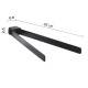 Gedy Pirenei, Επίτοιχη Διπλή Πετσετοθήκη 45cm, Black Matt