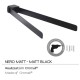 Gedy Pirenei, Επίτοιχη Διπλή Πετσετοθήκη 45cm, Black Matt