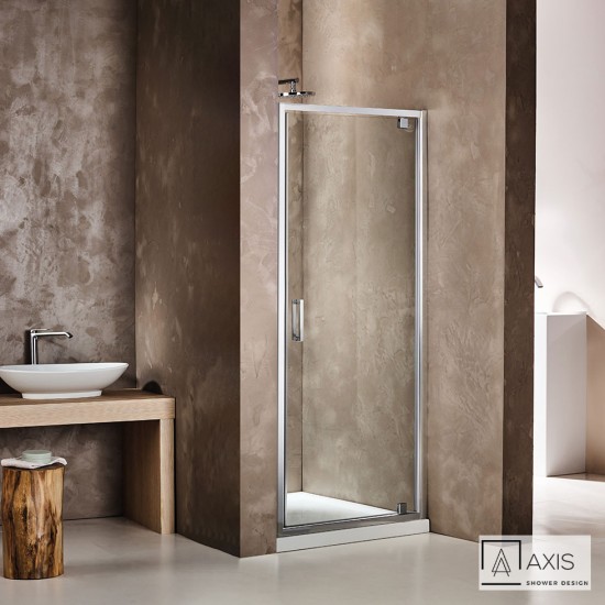 Axis Pivot 90 (87-91cm) Ανοιγόμενη πόρτα Chrome Clean Glass