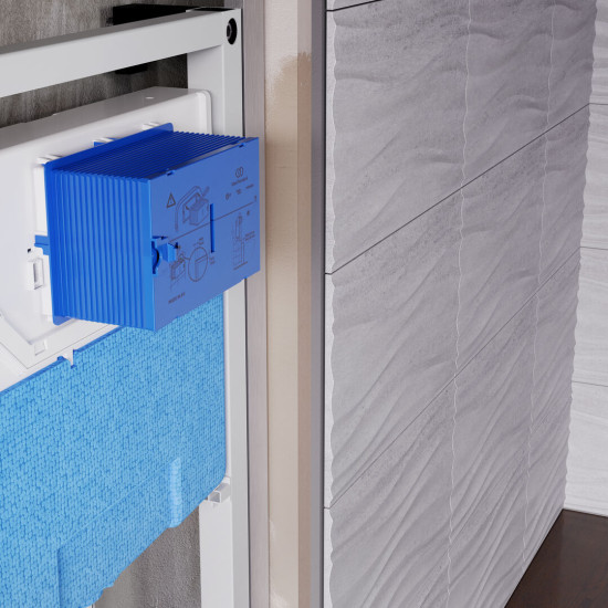 Ideal Standard ProSys™ 120 εντοιχιζόμενο καζανάκι με πλαίσιο στήριξης δαπέδου για κρεμαστή λεκάνη