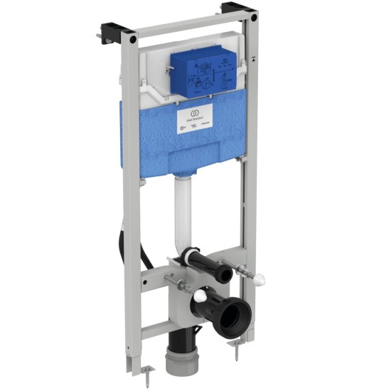 Ideal Prosys 120 εντοιχιζόμενο καζανάκι με πλαίσιο στήριξης δαπέδου για ηλεκτρονική λεκάνη μπιντέ