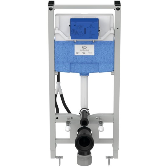 Ideal Prosys 120 εντοιχιζόμενο καζανάκι με πλαίσιο στήριξης δαπέδου για ηλεκτρονική λεκάνη μπιντέ