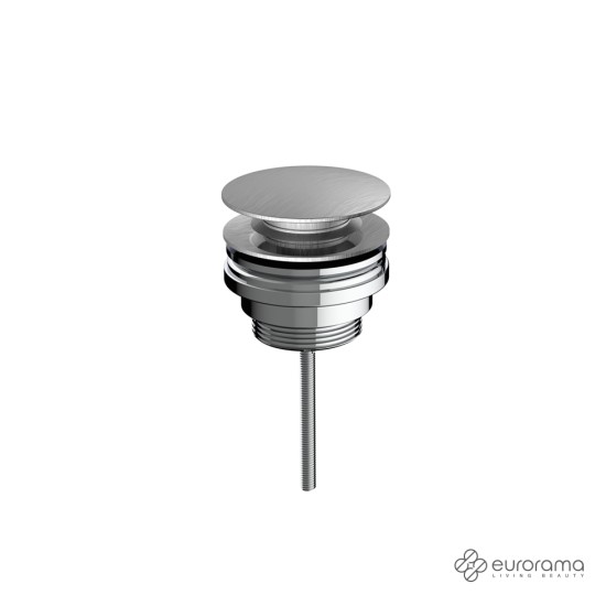 Eurorama, Βαλβίδα Νιπτήρος 1 1/4" clic-clac, Κατάλληλη για Νιπτήρες με ή χωρίς Υπερχείλιση, Inox