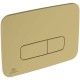 Ideal Standard Oleas M3, πλακέτα II λειτουργιών, για καζανάκι ProSys, Brushed Gold