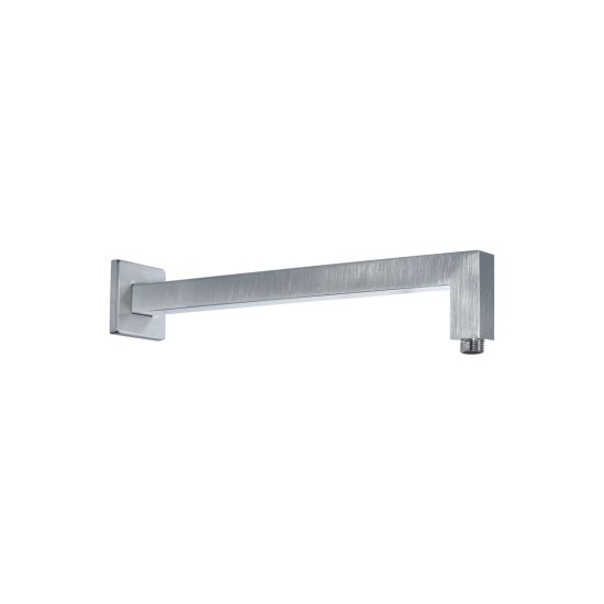 Eurorama Επίτοιχος Τετράγωνος Βραχίονας 35cm, Inox