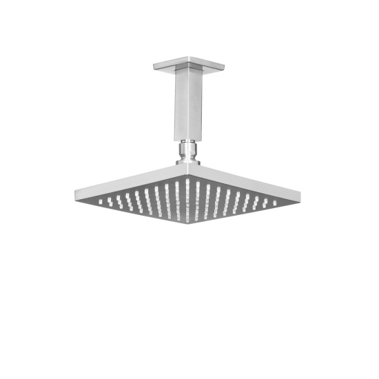 Almar, Βραχίονας Οροφής 30cm, 10x10cm(Χωρίς Κεφαλή), Inox Finish