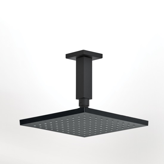 Almar, Βραχίονας Οροφής Τετράγωνος 10cm, Black Matt