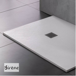Sirene Slate Cast Marble (Χυτό Μάρμαρο), Ντουζιέρα 120x90x2,4cm, White Matt, με Βαλβίδα Sirene Slate Cast Marble (Χυτό Μάρμαρο), Ντουζιέρα 120x90x2,4cm, White Matt, με Βαλβίδα