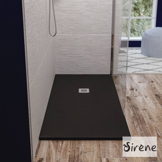 ΝΤΟΥΖΙΕΡΑ+ΒΑΛΒΙΔΑ SLATE 160x80 SIRENE BLACK MATT