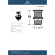 Ideal Standard, Βαλβίδα τύπου Click-Clack (για νιπτήρες με υπερχείλιση) Χρωμέ.
