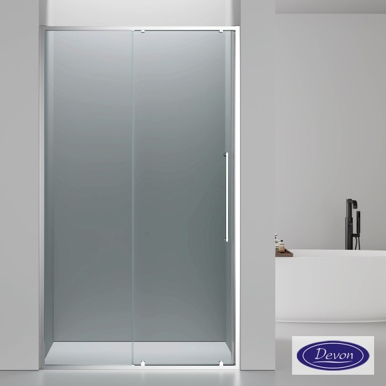 Devon Elli Slider 120 (117-120εκ) Clean-Glass Chrome