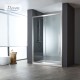 Devon Noxx Slider Διαχωριστικό Καμπίνας 100cm, Inoxx Brushed PVD