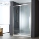 Devon Noxx Slider Διαχωριστικό Καμπίνας 140cm, Inoxx Brushed PVD