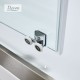 Devon Noxx Slider Διαχωριστικό Καμπίνας 160cm, Inoxx Brushed PVD