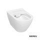 Serel Smart 56 Επίτοιχη Λεκάνη Rimless με Κάλυμμα 9001SC Slim Soft-Close White