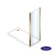 Devon Noxx Side Panel Clean Glass, Gold Brushed Pvd