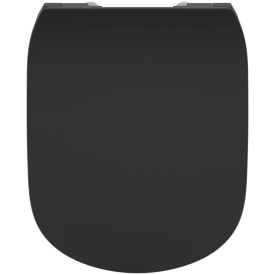 Ideal Standard Tesi, Κάθισμα Slim, Soft Close, Quick Release, Black Matt
