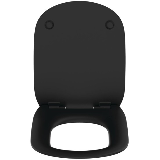 Ideal Standard Tesi, Κάθισμα Slim, Soft Close, Quick Release, Black Matt